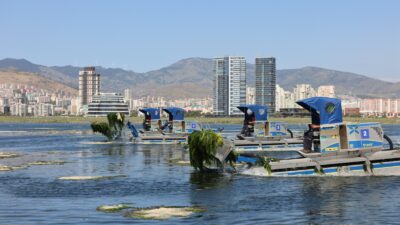 İzmir Büyükşehir Belediyesi ve İZDENİZ ekipleri, Gediz Nehri ve Ağıl