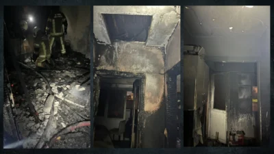 İzmir'in Konak ilçesinde üç katlı bir binada çıkan yangın faciayla