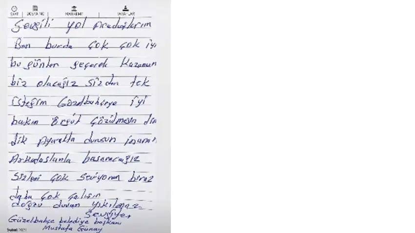 Tutuklanan Başkan Günay’dan cezaevinden ilk mesaj: “Dik durun”