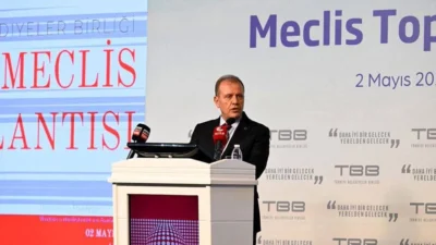 Türkiye Belediyeler Birliği'nin (TBB) yeni yönetimini belirlemek üzere Ankara'da toplanan