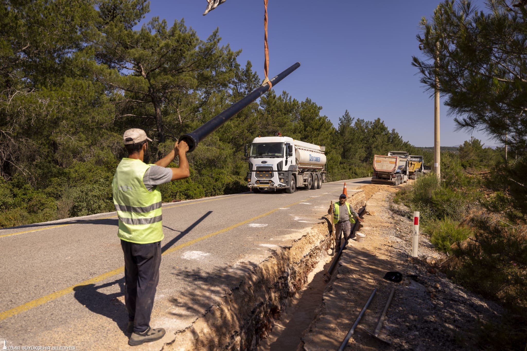 Urla’ya 40 kilometrelik içme suyu hattı: 100 milyonluk yatırım çalışması başladı