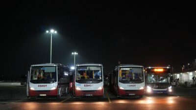 İzmir Büyükşehir Belediyesi ESHOT Genel Müdürlüğü, her gün yaklaşık 1