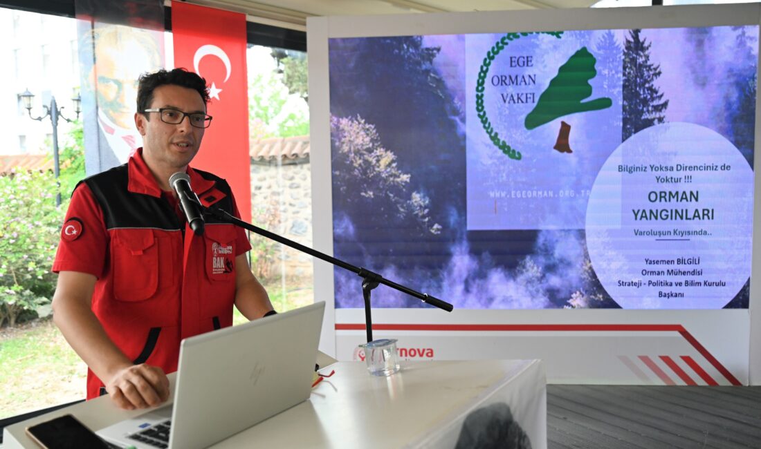 Bornova’da orman yangınlarının nedenleri ve çözüm yolları masaya yatırıldı. 