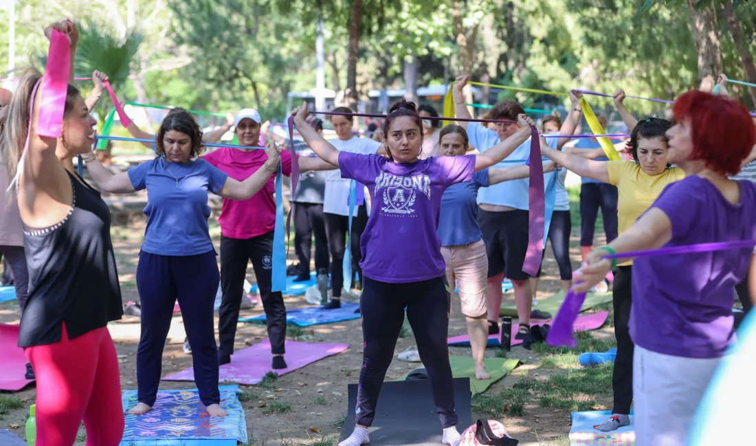 Buca Belediyesi'nin yaz aylarında da hız kesmeden devam ettirdiği spor