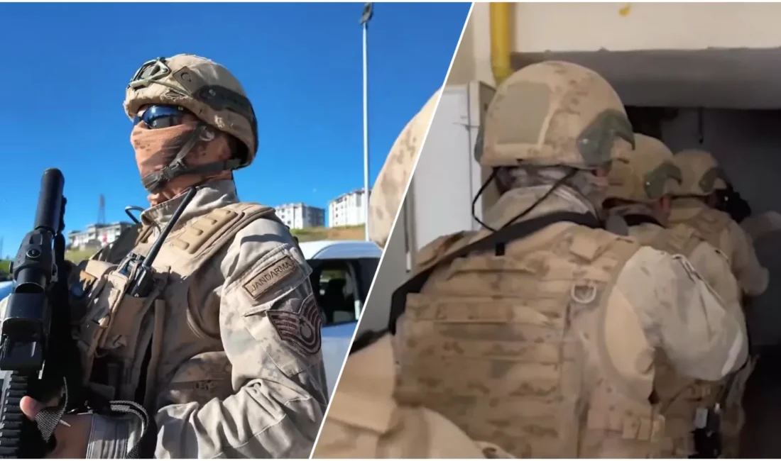 Jandarma TEM Daire Başkanlığı koordinesinde yürütülen büyük operasyonda, terör örgütü