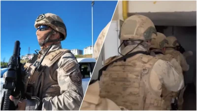 Jandarma TEM Daire Başkanlığı koordinesinde yürütülen büyük operasyonda, terör örgütü