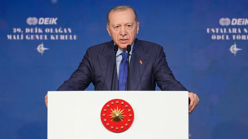 Cumhuriyet tarihinin 395,9 milyar dolarlık ihracat rekorunu açıklayan Cumhurbaşkanı Erdoğan,