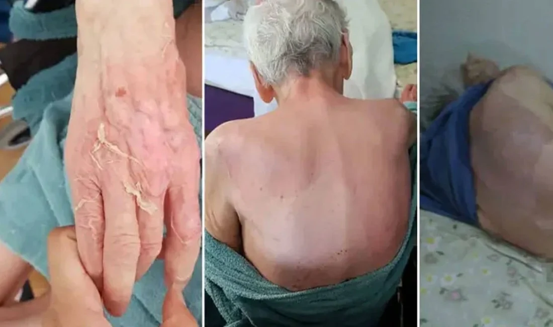 İzmir'de özel bir bakımevinde kalan 86 yaşındaki Fatma Uraz’ın banyo