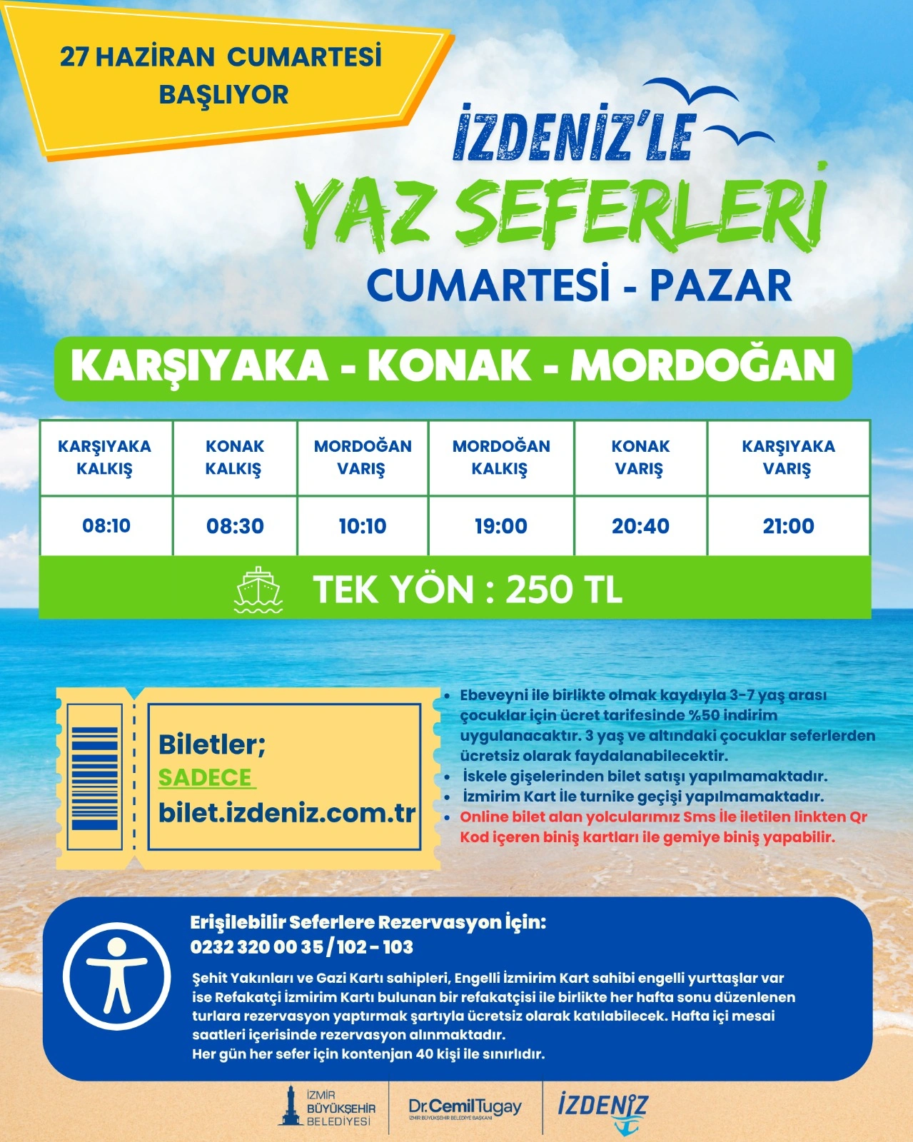 İZDENİZ’in yaz seferleri 27 Haziran’da başlıyor