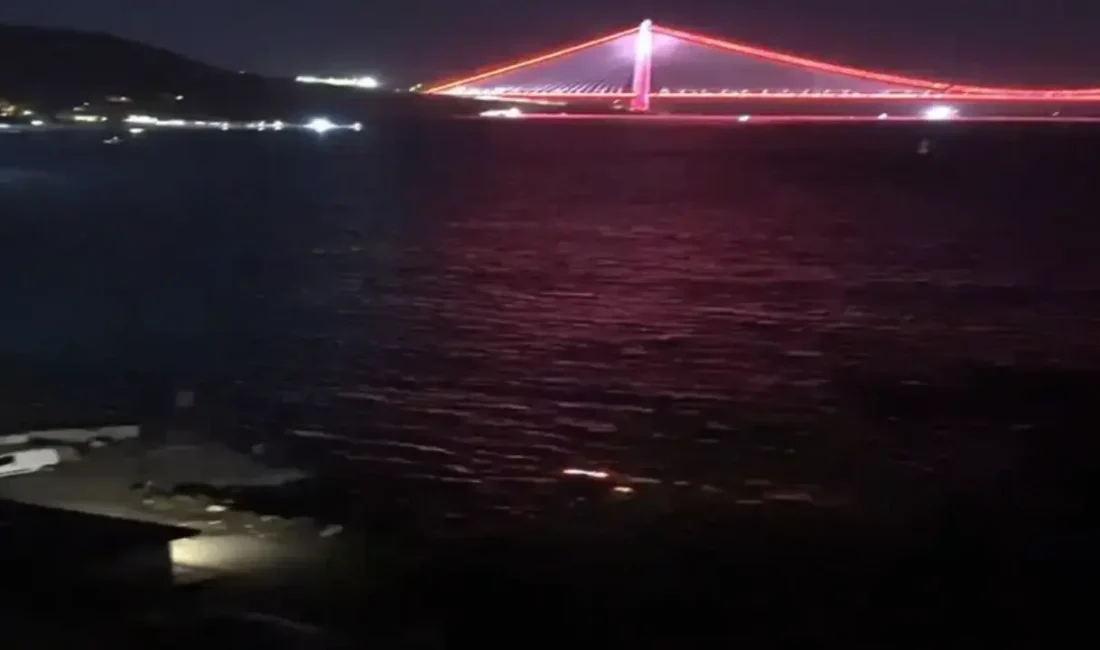 İstanbul Sarıyer'de kontrolden çıkarak denize gömülen otomobilin sürücüsü kendi imkanlarıyla