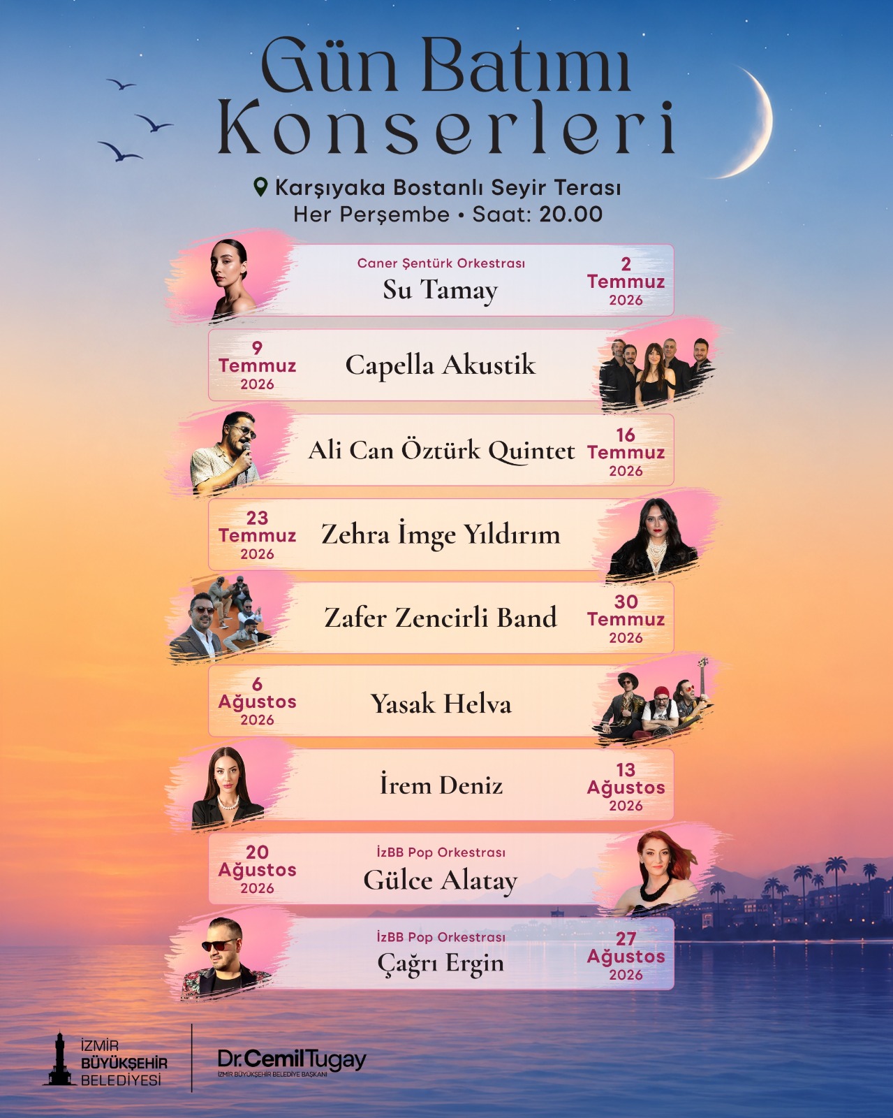 İzmir'de Gün Batımı Konserleri başlıyor 1 İzmir'de Gün Batımı Konserleri başlıyor