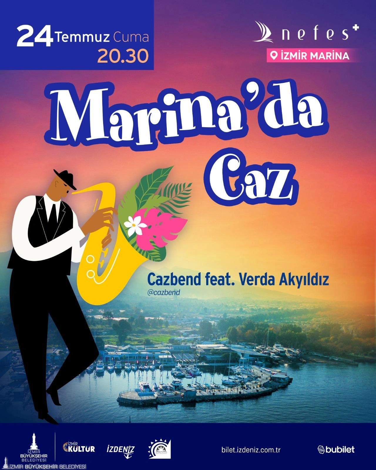 İzmir Marina’da ritim, deniz ve müzik bir arada