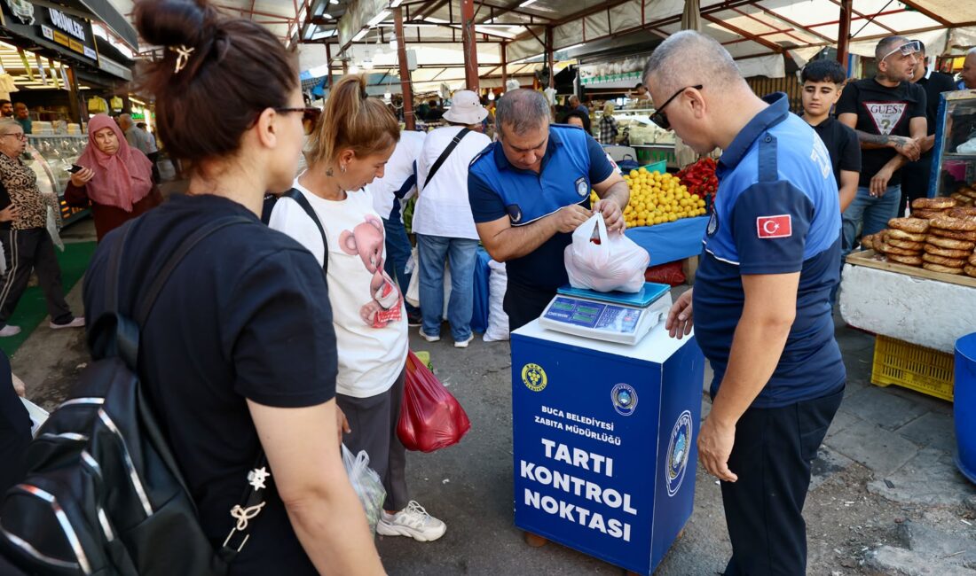 Buca Belediyesi, semt pazarlarında kilo ve gramaj belirsizliğini tamamen ortadan
