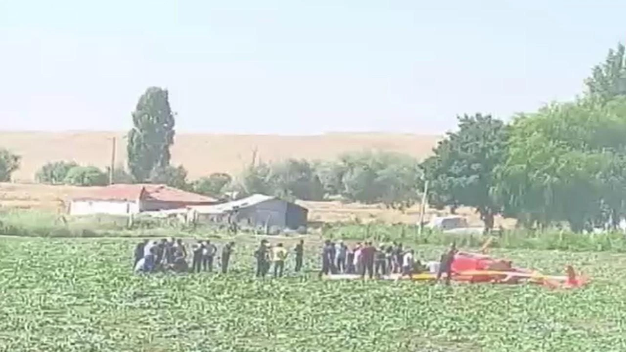 Ankara'da eğitim helikopteri düştü: Ekipler sahada