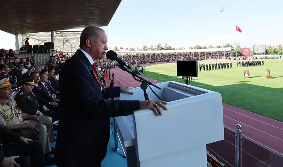 Milli Savunma Üniversitesi Kurmay Subaylar Mezuniyet Töreni'nde konuşan Cumhurbaşkanı Erdoğan,