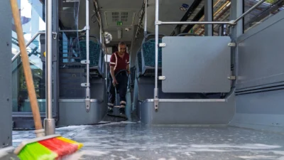 İzmir Büyükşehir Belediyesi ESHOT Genel Müdürlüğü, otobüs yıkama sularını geri