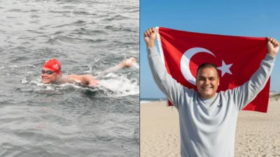 İzmir Büyükşehir Belediyesi’nin 23 yaşındaki otizmli yüzme sporcusu Tuna Tunca