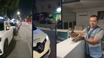İzmir Büyükşehir Belediyesi zabıta ekipleri, Karşıyaka’da taksilere yönelik denetm sırasında