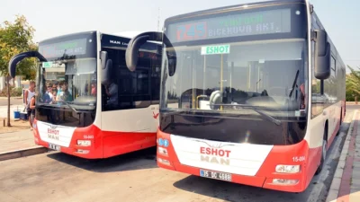 İzmir Büyükşehir Belediyesi ESHOT Genel Müdürlüğü, kavurucu yaz sıcaklarında İzmirlilerin