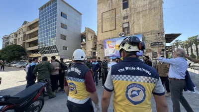Suriye'nin başkenti Şam'ın en işlek noktalarından Hicaz bölgesinde meydana gelen