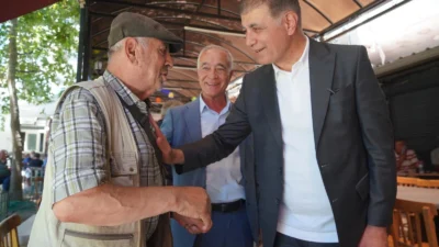 İzmir Büyükşehir Belediye Başkanı Dr. Cemil Tugay, Seferihisar'da devam eden