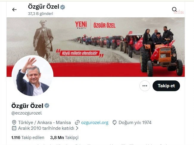 Özgür Özel logoyu paylaştı: YENİ Parti sahaya indi