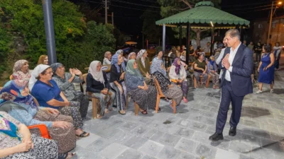 İzmir Büyükşehir Belediye Başkanı Dr. Cemil Tugay, Beydağ’ın Erikli Mahallesi’ne
