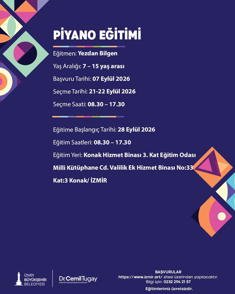 Büyükşehir’in ücretsiz sanat eğitimleri başlıyor: Başvuru tarihleri belirlendi