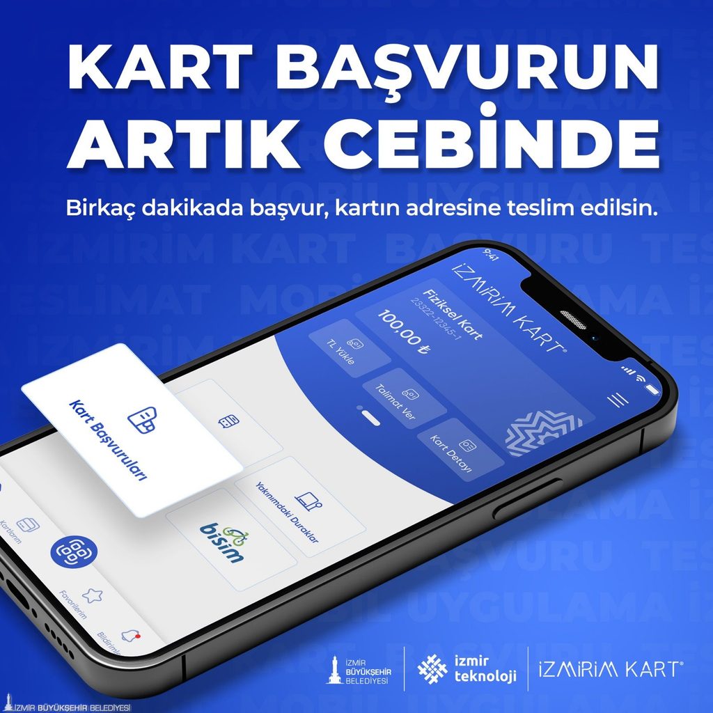 Kişiselleştirilmiş İzmirim Kart’a başvurmak artık çok kolay