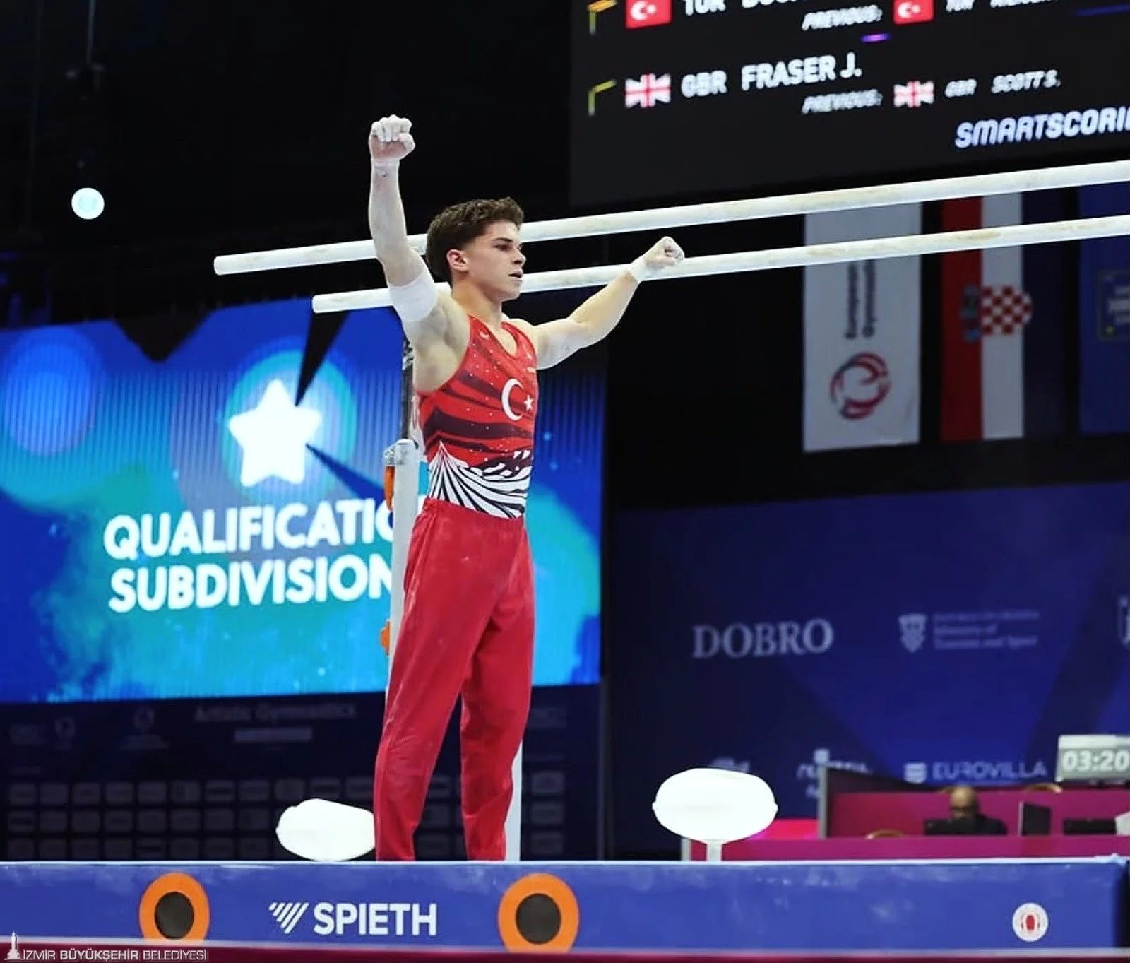 İzmir Büyükşehir Belediyesi Spor Kulübü’nün milli sporcusu Altan Doğan, Hırvatistan’ın