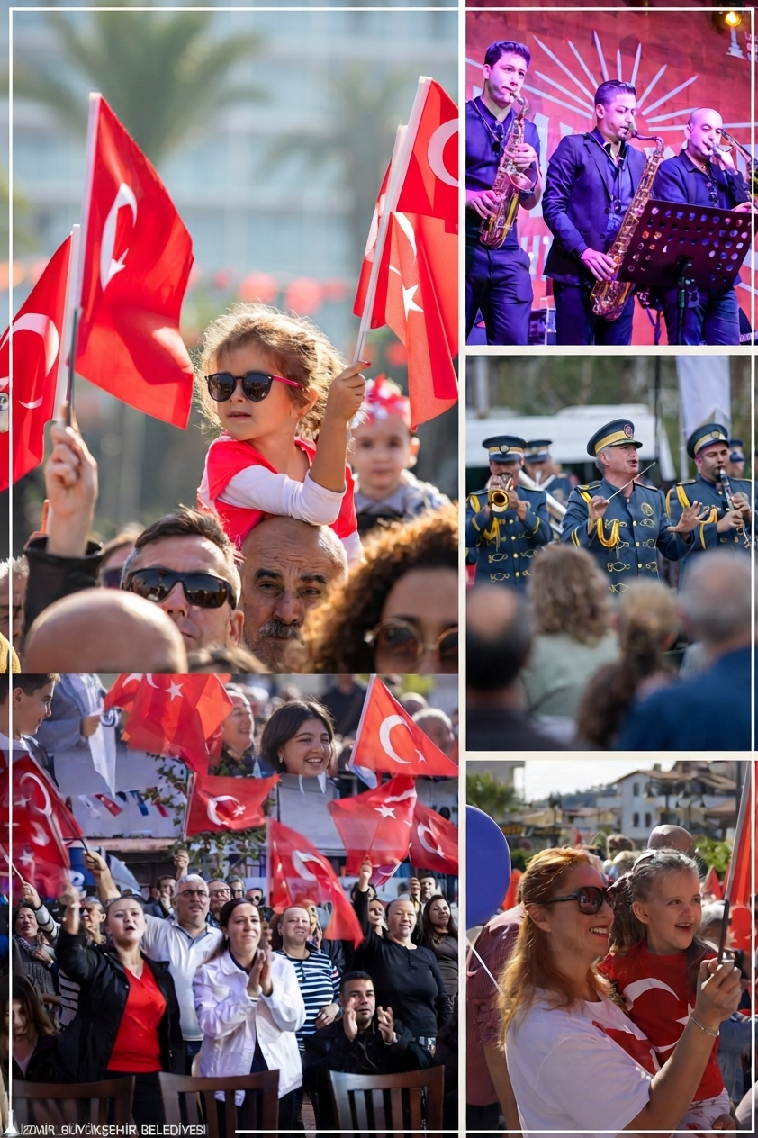 İzmir Büyükşehir Belediyesi, Zafer Bayramı’nın 104. yıl dönümünü kentin dört