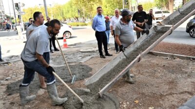 Bornova Belediyesi, ilçenin ana ulaşım akslarından Mustafa Kemal Caddesi'nde yaya