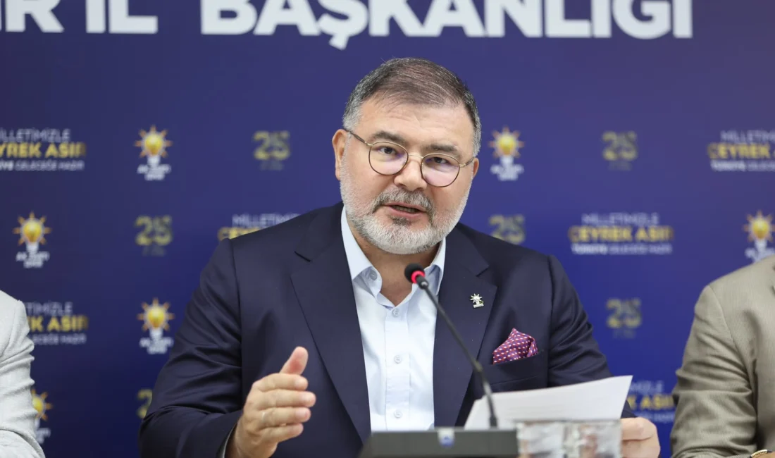 AK Parti İzmir İl Başkanlığı’nda gerçekleşen geniş katılımlı basın toplantısında
