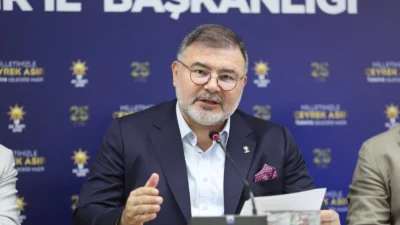 AK Parti İzmir İl Başkanlığı’nda gerçekleşen geniş katılımlı basın toplantısında