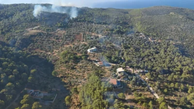 Antalya'nın dünyaca ünlü turizm merkezi Kaş ilçesinde, ormanlık alanda çıkan