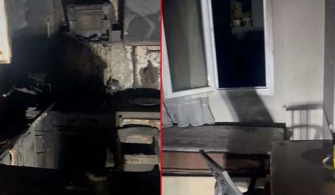 Aydın’ın Efeler ilçesinde bir apartman dairesinde gece saatlerinde çıkan yangın