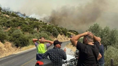 Aydın’ın Kuyucak ilçesinde dün öğle saatlerinde başlayan orman yangını 2'nci
