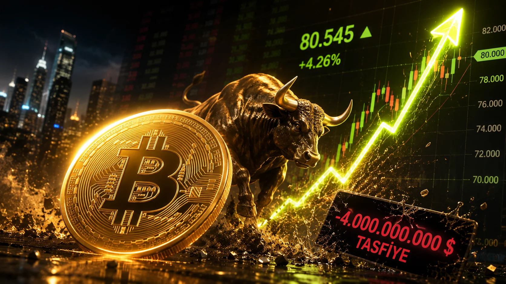 Kripto para piyasalarında son dönemin en sert rallisi yaşanırken, Bitcoin
