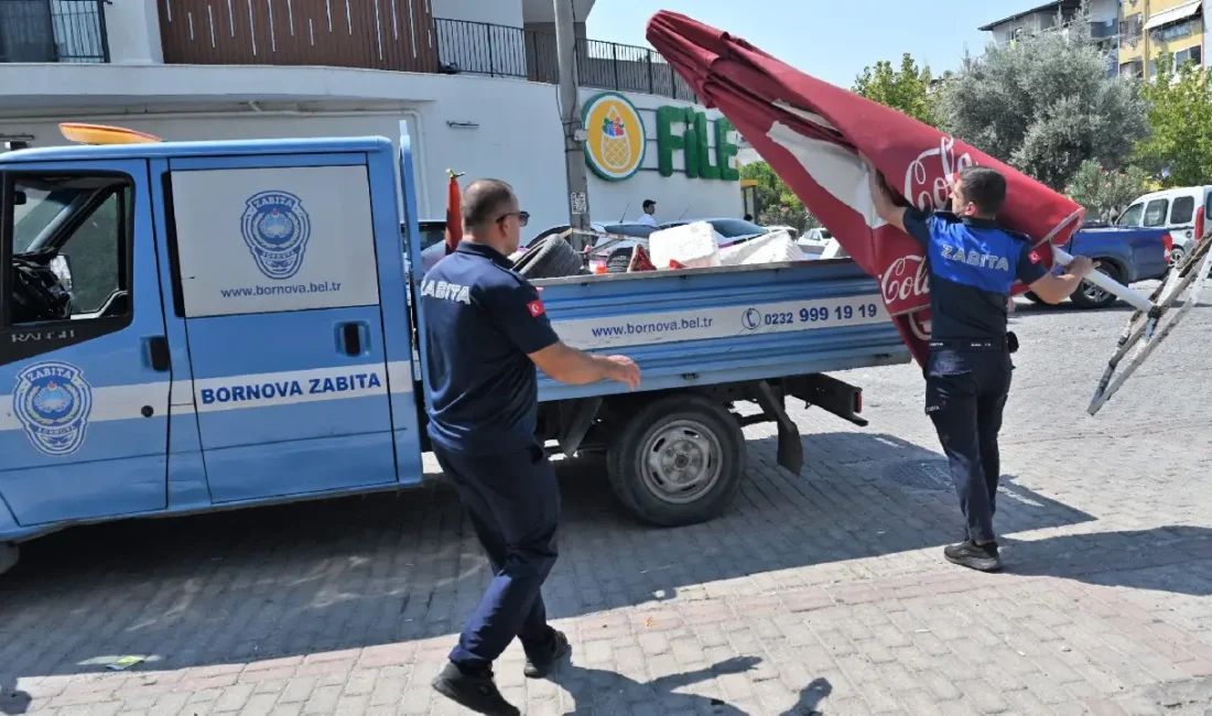 Bornova Belediyesi Zabıta Müdürlüğü ekipleri, kent genelinde yaya ve araç