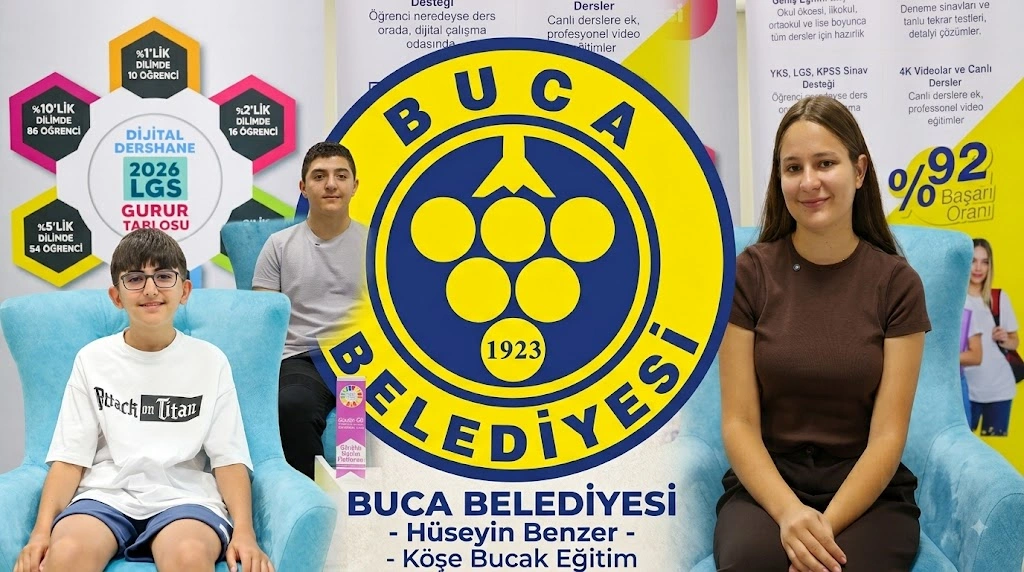 Buca Belediyesi’nin ücretsiz eğitim platformu Dijital Dershane ile sınava hazırlanan