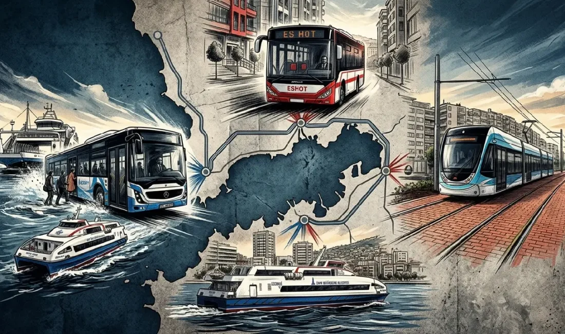 İzmir Büyükşehir Belediyesi’ne bağlı ESHOT, İZULAŞ, İZDENİZ, Metro ve Tramvay