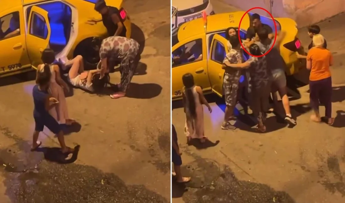 İzmir'in Konak ilçesinde başlayan tartışmada elinde bıçak olduğu öne sürülen