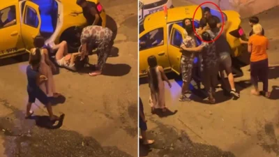 İzmir'in Konak ilçesinde başlayan tartışmada elinde bıçak olduğu öne sürülen