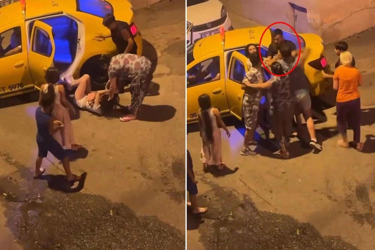 İzmir'in Konak ilçesinde başlayan tartışmada elinde bıçak olduğu öne sürülen