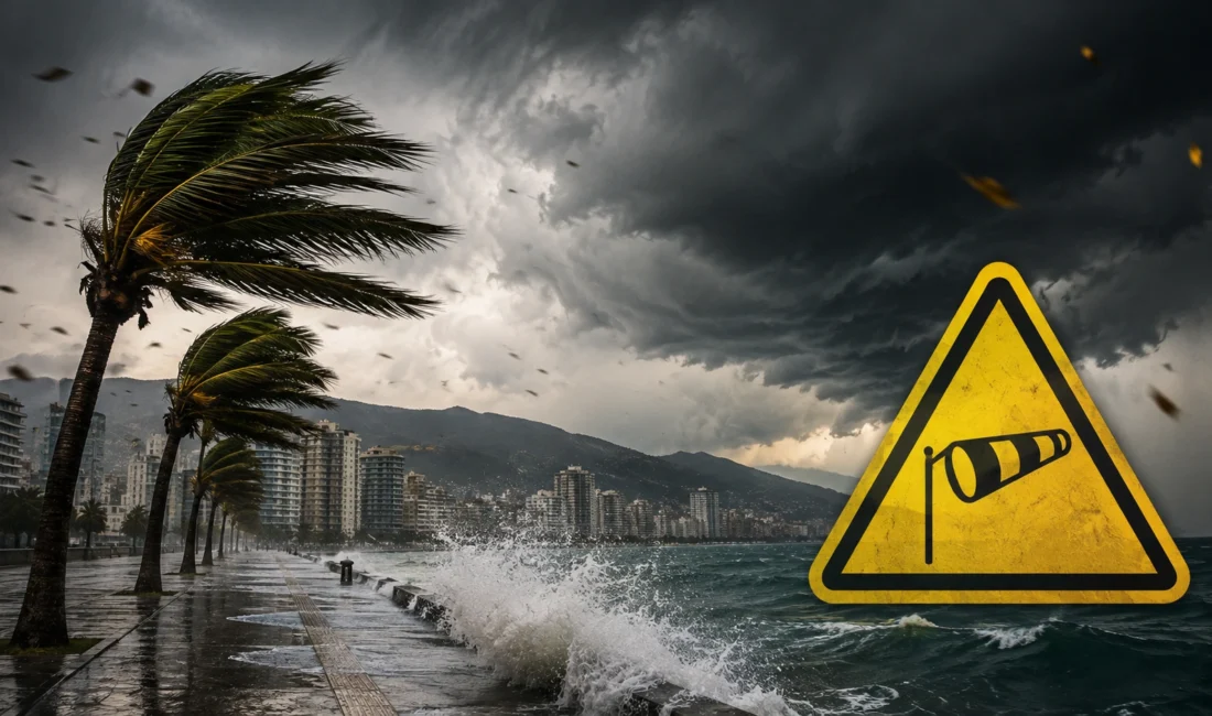 İzmir genelinde etkili olması beklenen şiddetli rüzgar ve fırtına nedeniyle