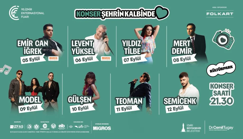İEF’de Çim Konserleri rüzgarı esecek 