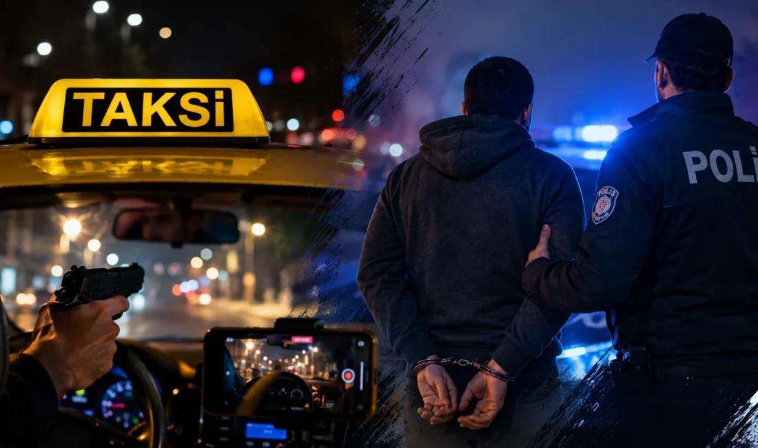İzmir’de bindiği ticari taksilerde sürücülere yönelik silahlı eylem gerçekleştireceğini söyleyerek