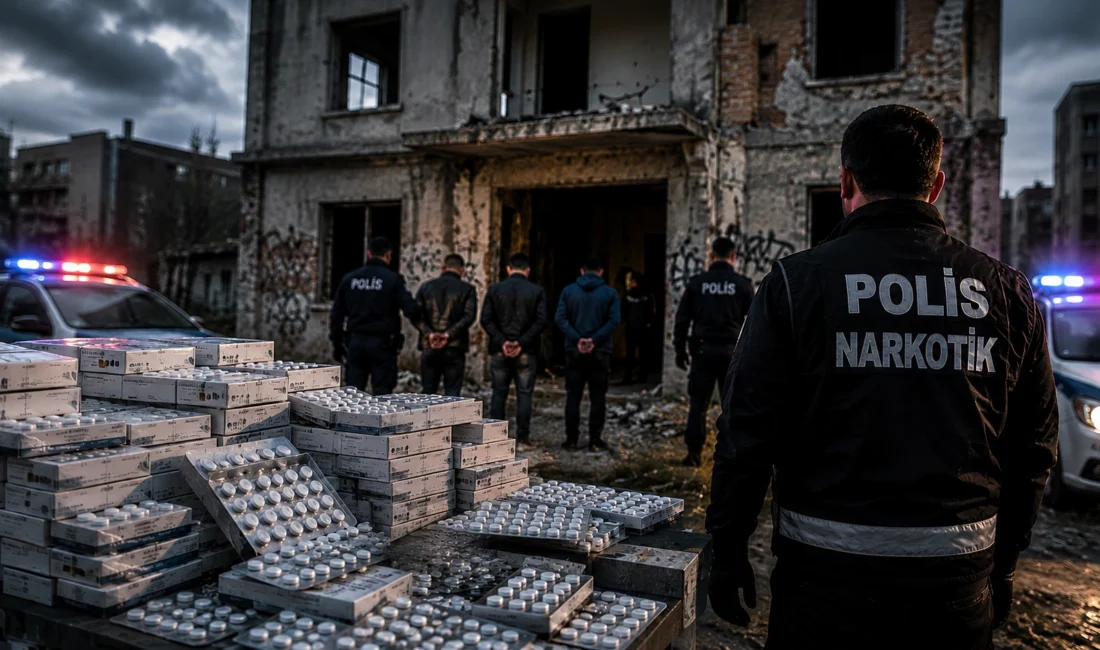 İzmir’in Karabağlar ilçesinde polisin metruk bir binaya düzenlediği operasyonda, piyasa