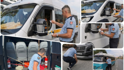 İzmir Zabıta Trafik ekipleri, işçi servislerini mercek altına aldı. BEGOS