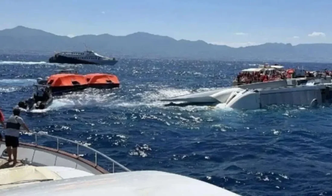 KKTC’nin Girne kentinde batan katamaran tipi yolcu gemisinden sağ kurtulan